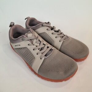WHITIN Men's Barefoot Minimalist Running Shoes Size 44 (US 11) Gray/Beige Hiking